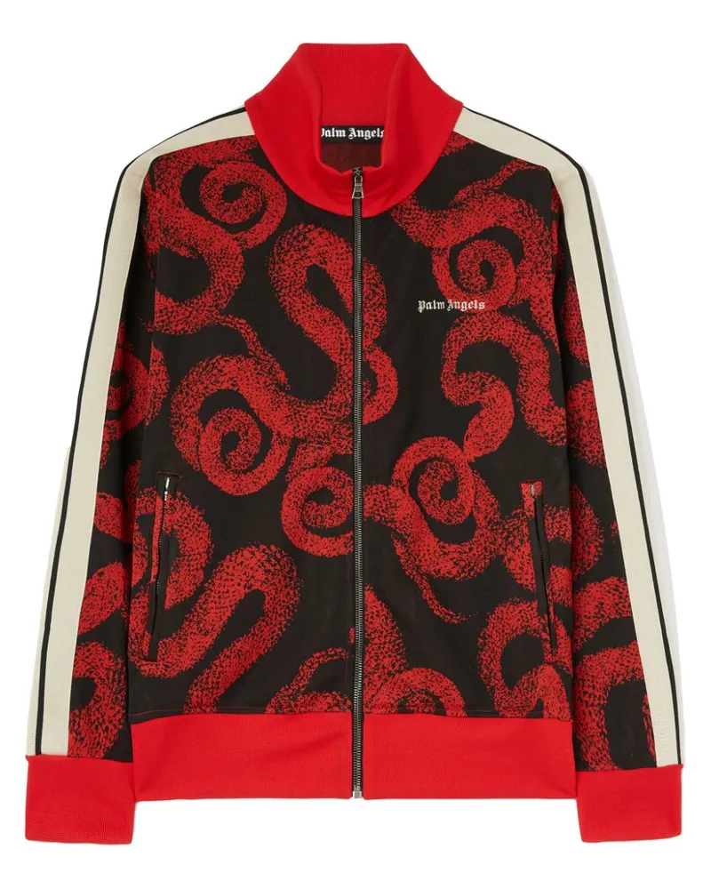 Palm Angels Sweatshirt mit Schlangen-Print - Rot Rot