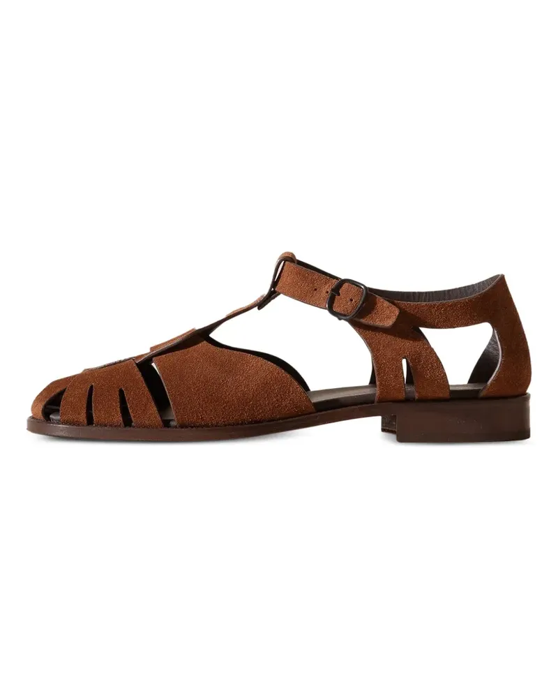 HEREU Pesca Fisherman-Sandalen aus Wildleder - Braun Braun