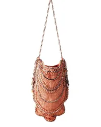 Nannacay Margie Schultertasche mit Perlen Orange