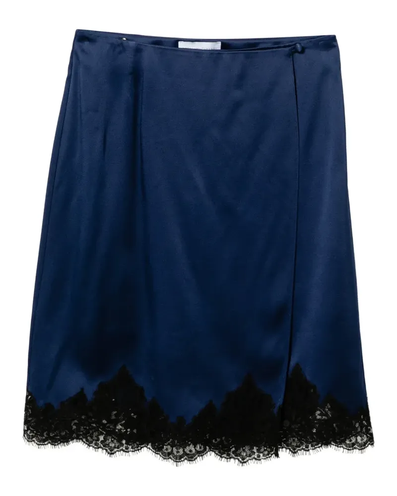 Stella McCartney Midirock mit Spitze - Blau Blau