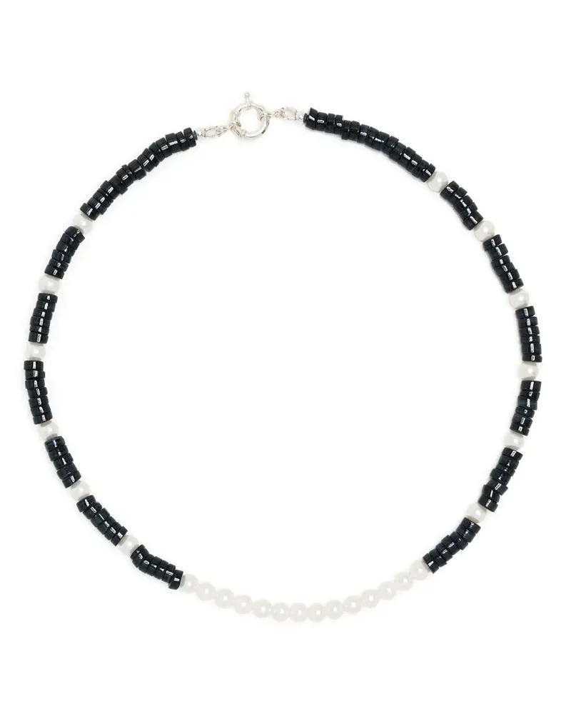 A Sinner in Pearls Halskette mit Muschelperlen - Schwarz Schwarz