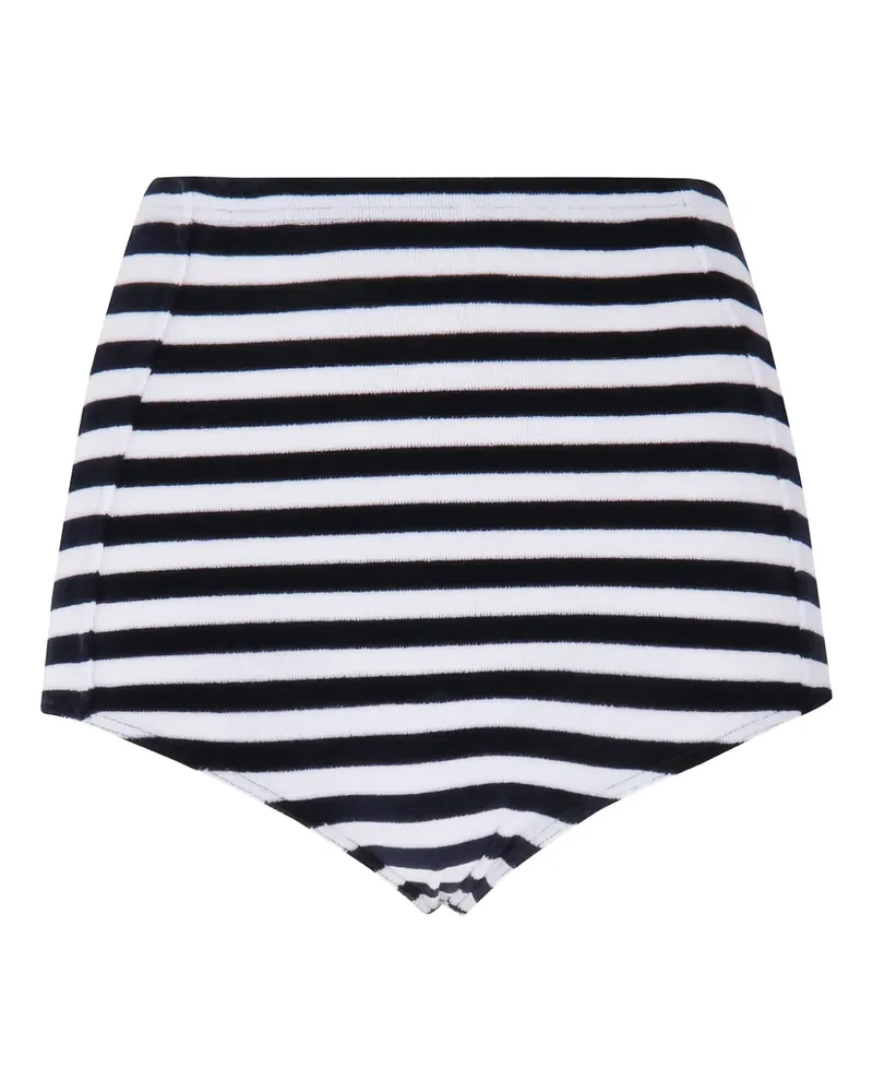 Fiorucci Gestreifte Shorts - Blau Blau