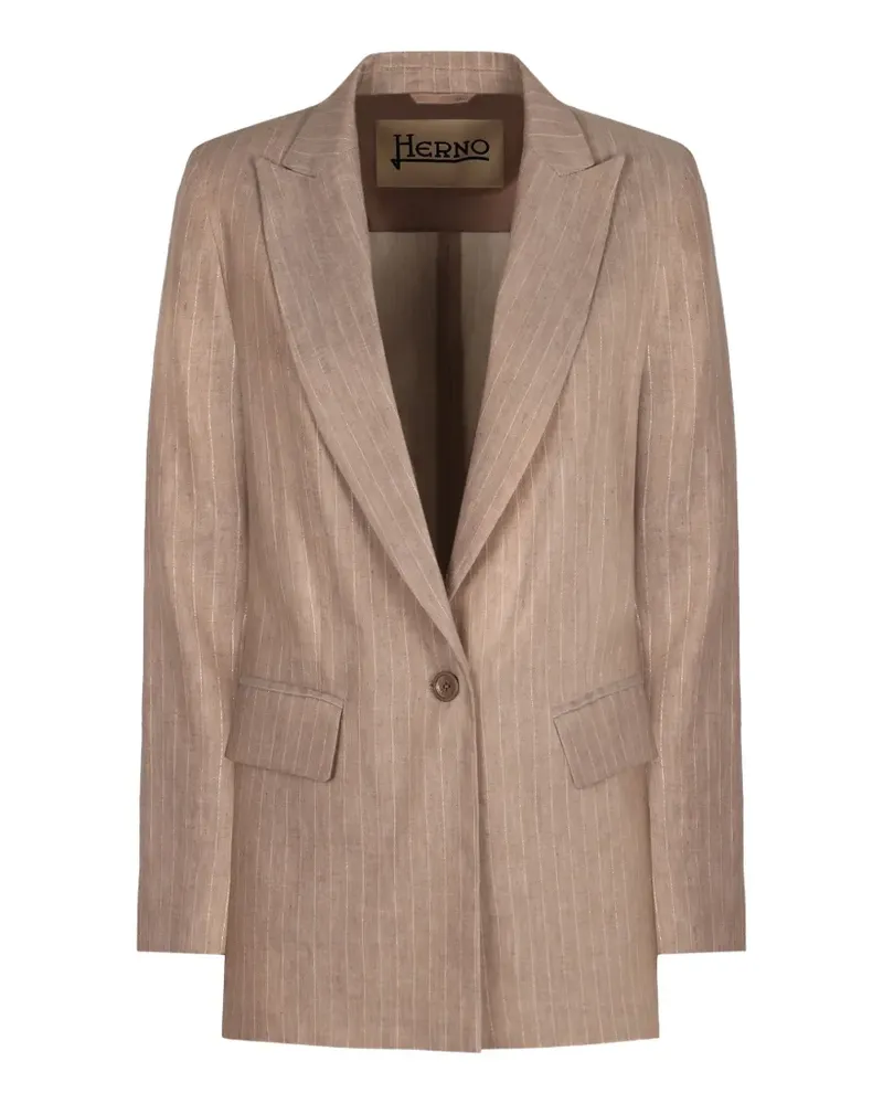 Herno single-breasted blazer - Nude Nude