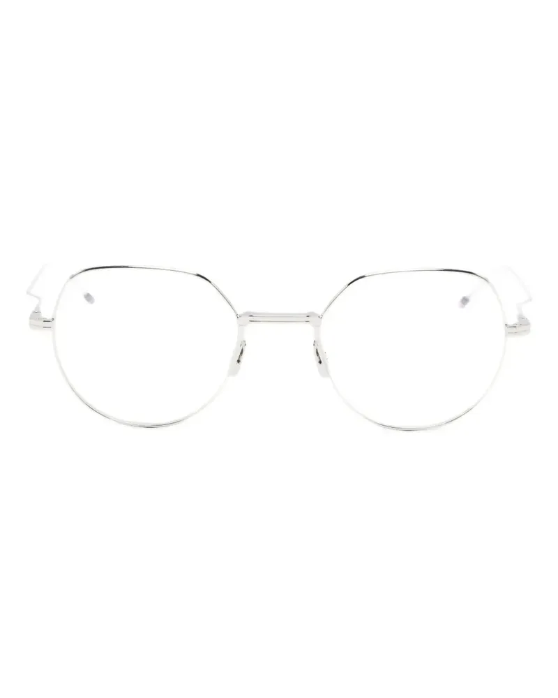 Thom Browne Brille mit rundem Gestell - Silber Silber