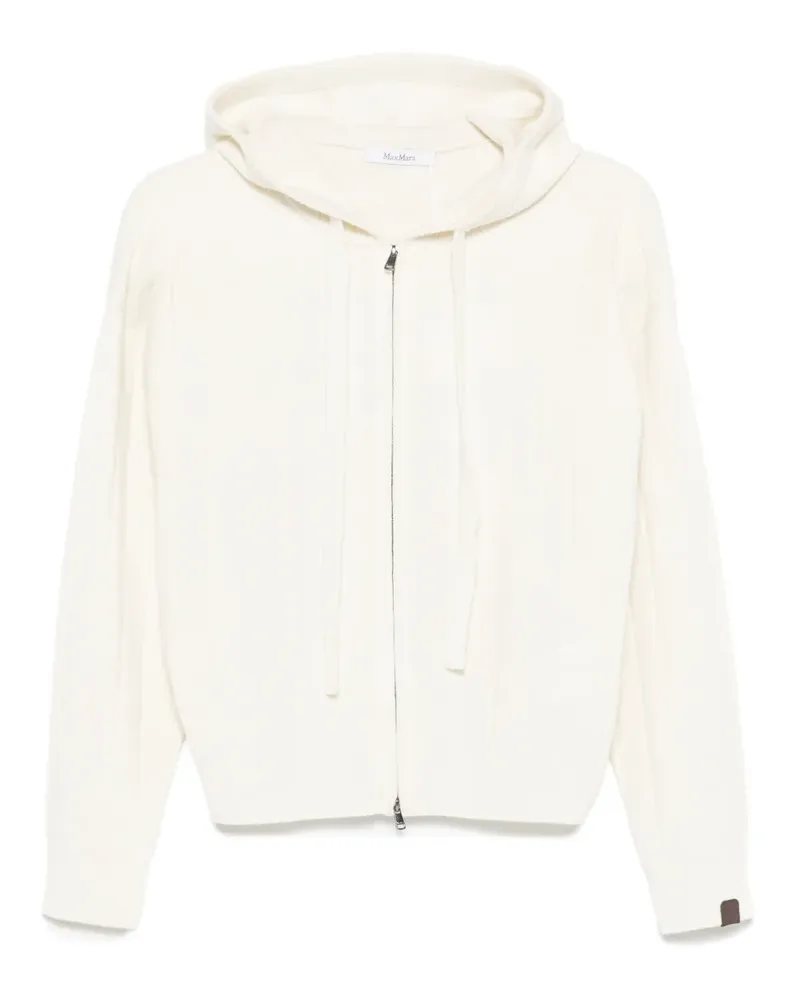 Max Mara Kaschmircardigan mit Kapuze - Nude Nude