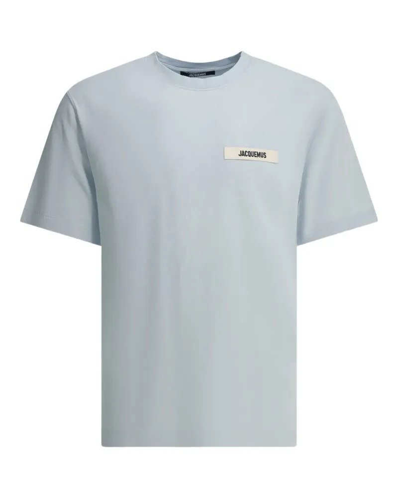Jacquemus logo-patch T-shirt - Blau Blau