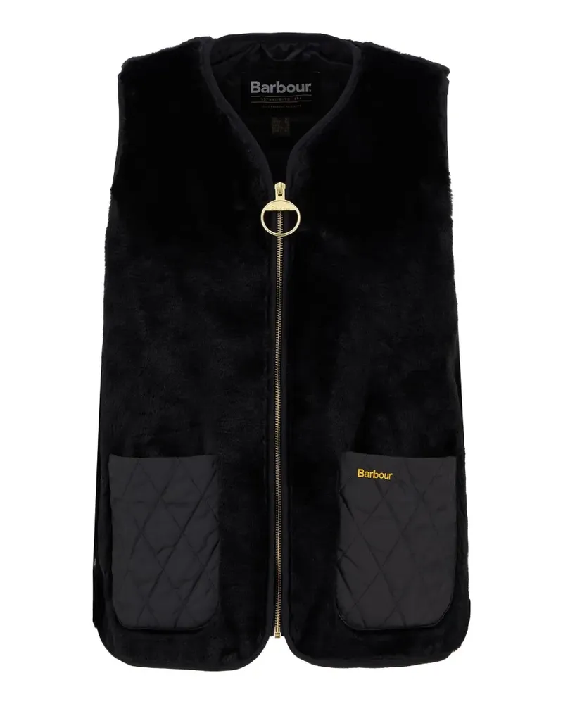 Barbour Karin faux-fur quilted-pocket gilet - Schwarz Schwarz