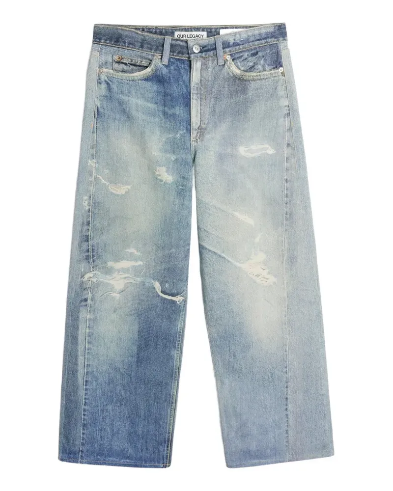 Our Legacy Jeans im Distressed-Look - Blau Blau
