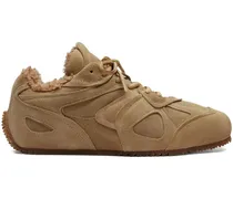 Sneakers mit Schnürung - Braun