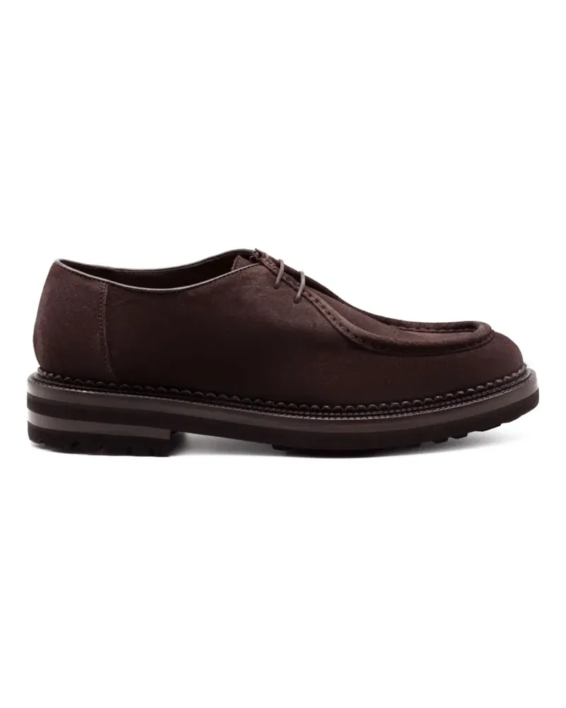 Green George apron-toe suede Derby shoes - Braun Braun