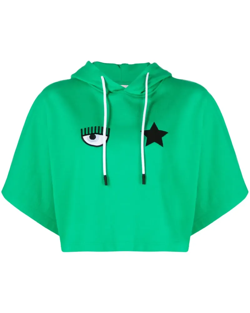 Chiara Ferragni Eye-Like Cropped-Hoodie - Grün Grün