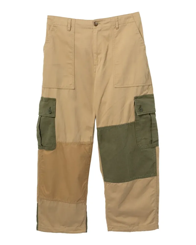 Comme des Garçons patchwork cargo trousers - Nude Nude