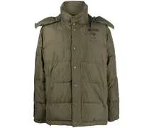 Gefütterter Kapuzenmantel - Grün