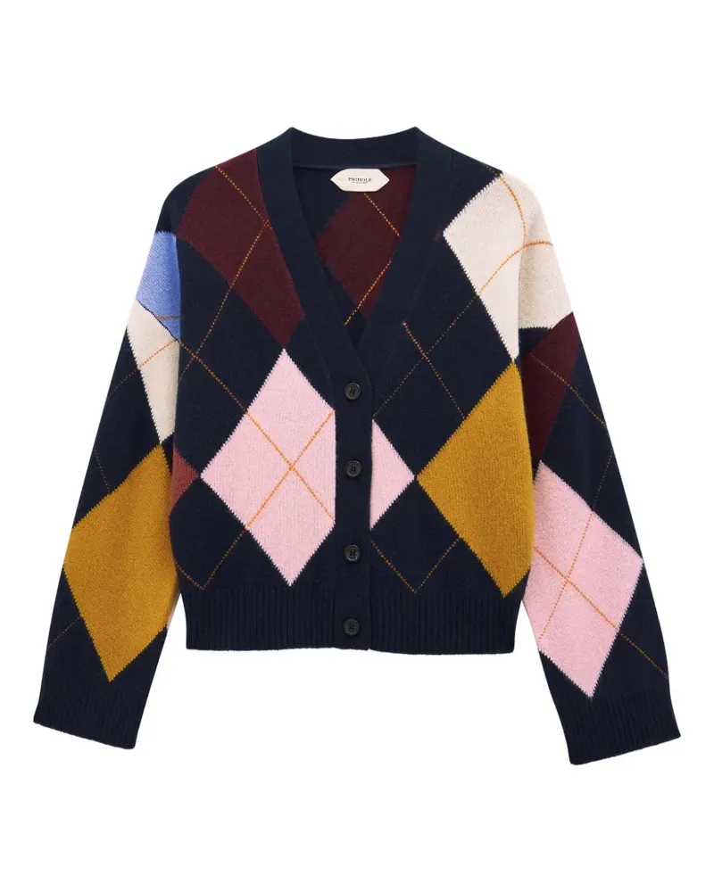 Pringle of Scotland Cardigan mit Argyle-Muster - Blau Blau