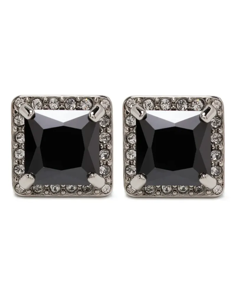Balenciaga Ohrringe mit eckigen Steinen - Silber Silber