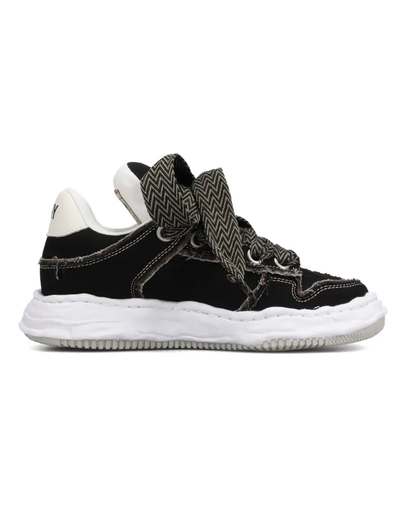 MIHARAYASUHIRO Wayne Puffer OG sole patterned lace canvas low-top sneakers - Schwarz Schwarz