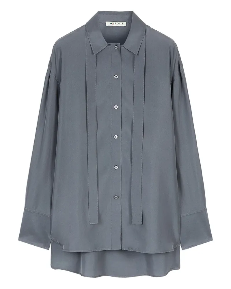 Ports 1961 Klassisches Hemd - Grau Grau