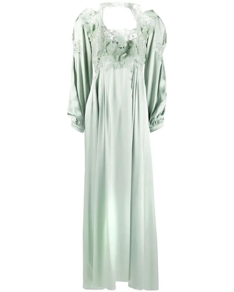 Alberta Ferretti Klassische Seidenrobe - Grün Grün