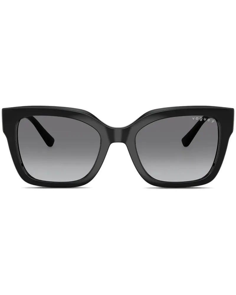 Vogue Sonnenbrille mit eckigem Gestell - Schwarz Schwarz