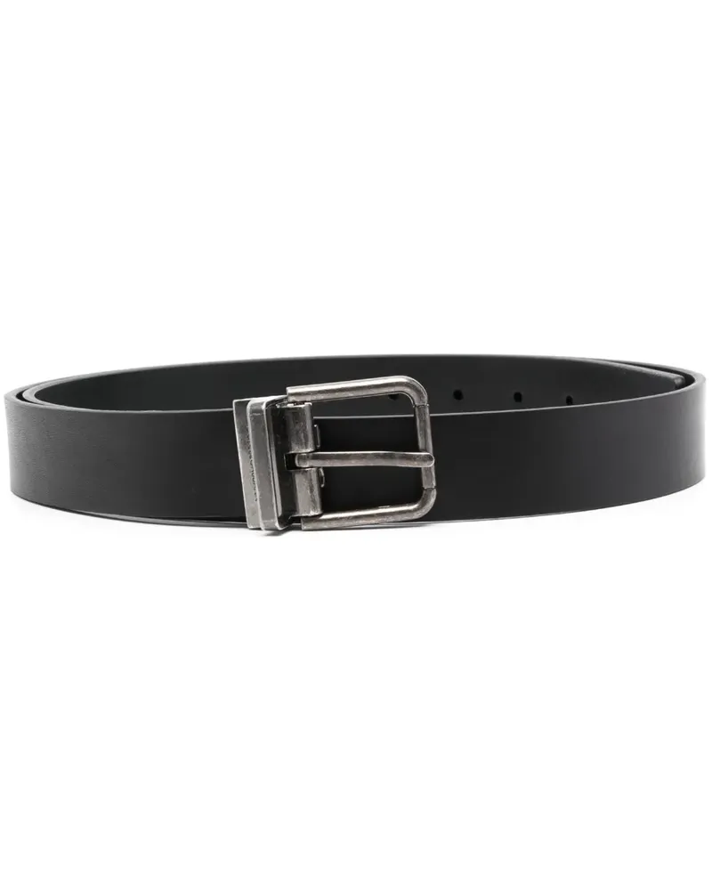 Dolce & Gabbana Gürtel mit Metallschnalle - Schwarz Schwarz