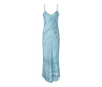 Verziertes Kleid - Blau