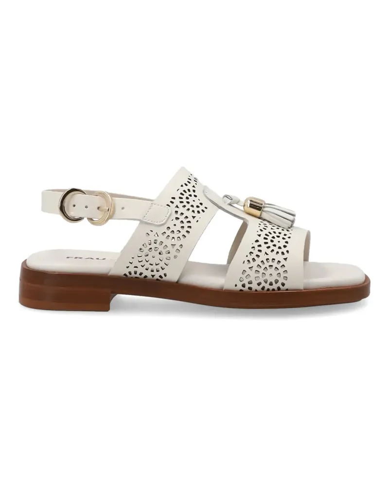 FRAU tassel-detail perforated sandals - Nude Nude