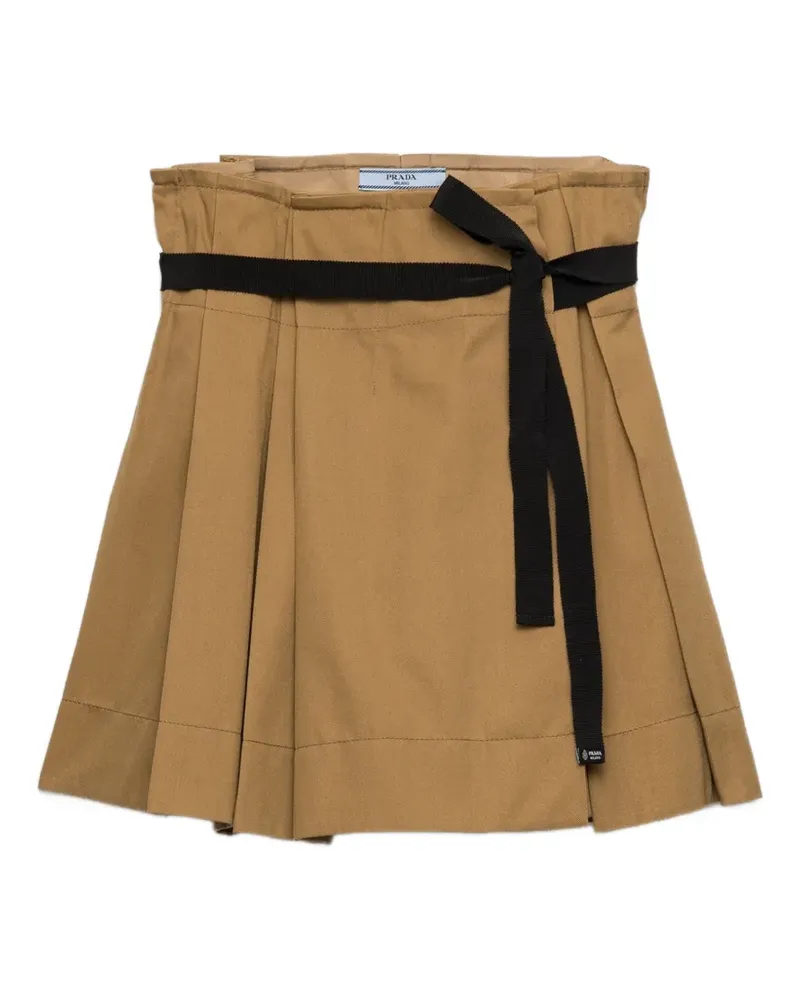 Prada gabardine miniskirt - Nude Nude