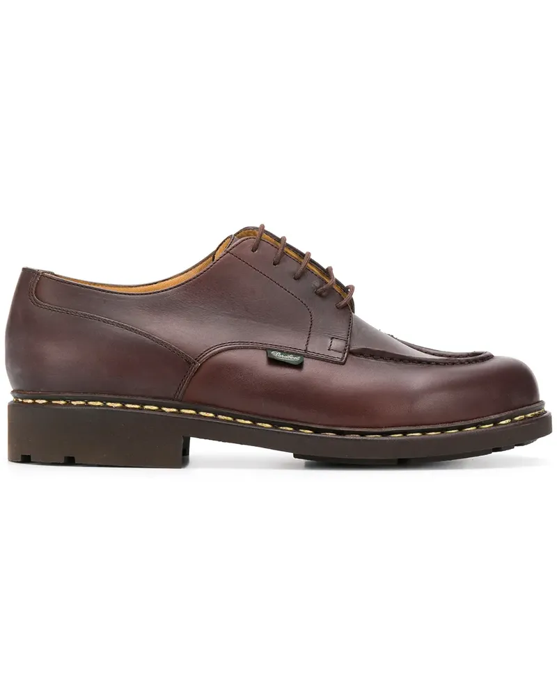 Paraboot Schnürschuhe mit Ziernähten - Braun Braun