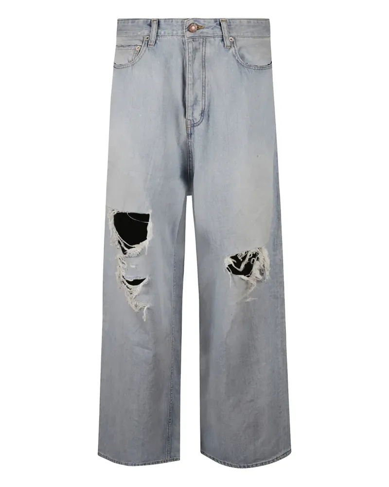 Balenciaga Distressed-Jeans - Blau Blau