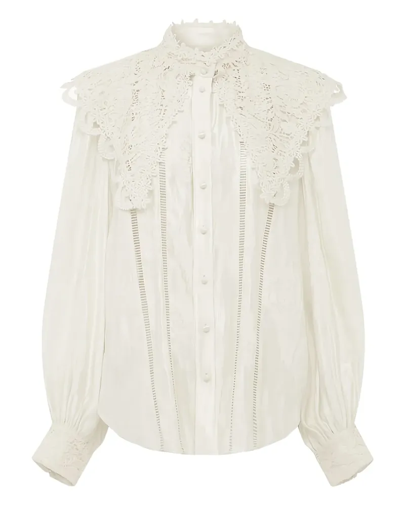 ALEMAIS Apollonia Bluse aus Spitze - Nude Nude