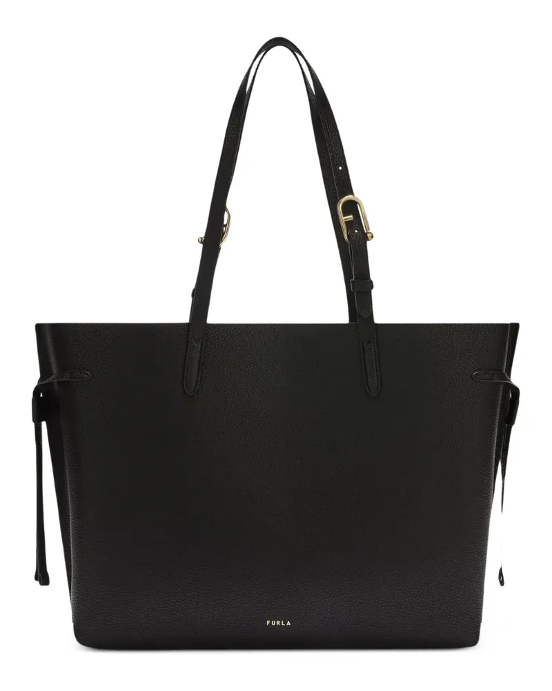 Furla large Ava leather tote bag - Schwarz Schwarz