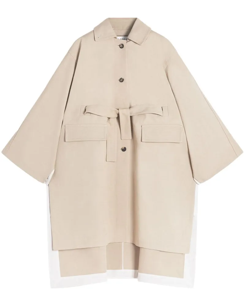 Lanvin Mantel mit Spreizkragen - Nude Nude