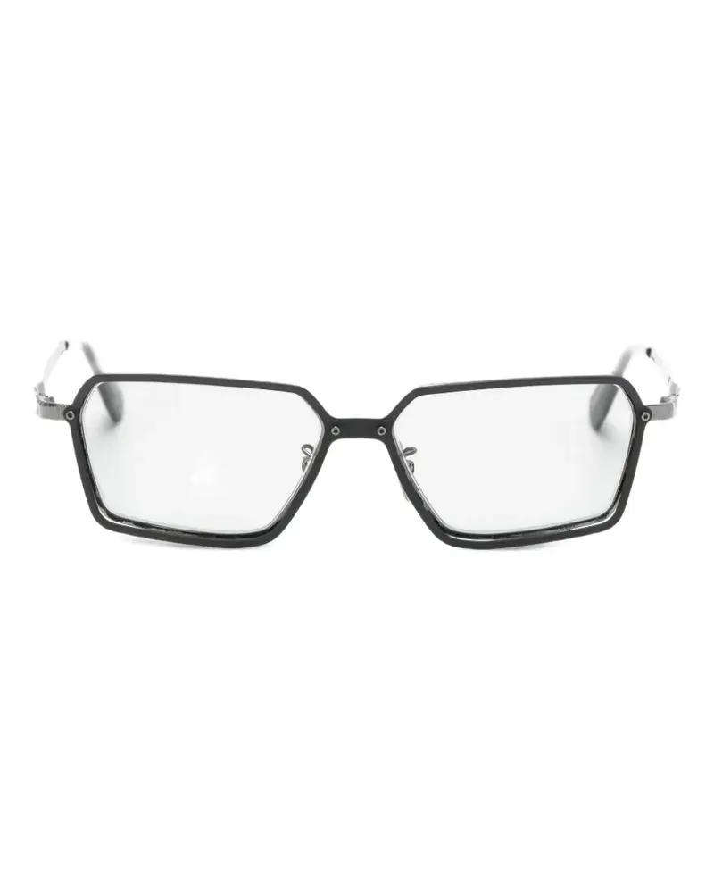 KUBORAUM geometric-frame glasses - Schwarz Schwarz