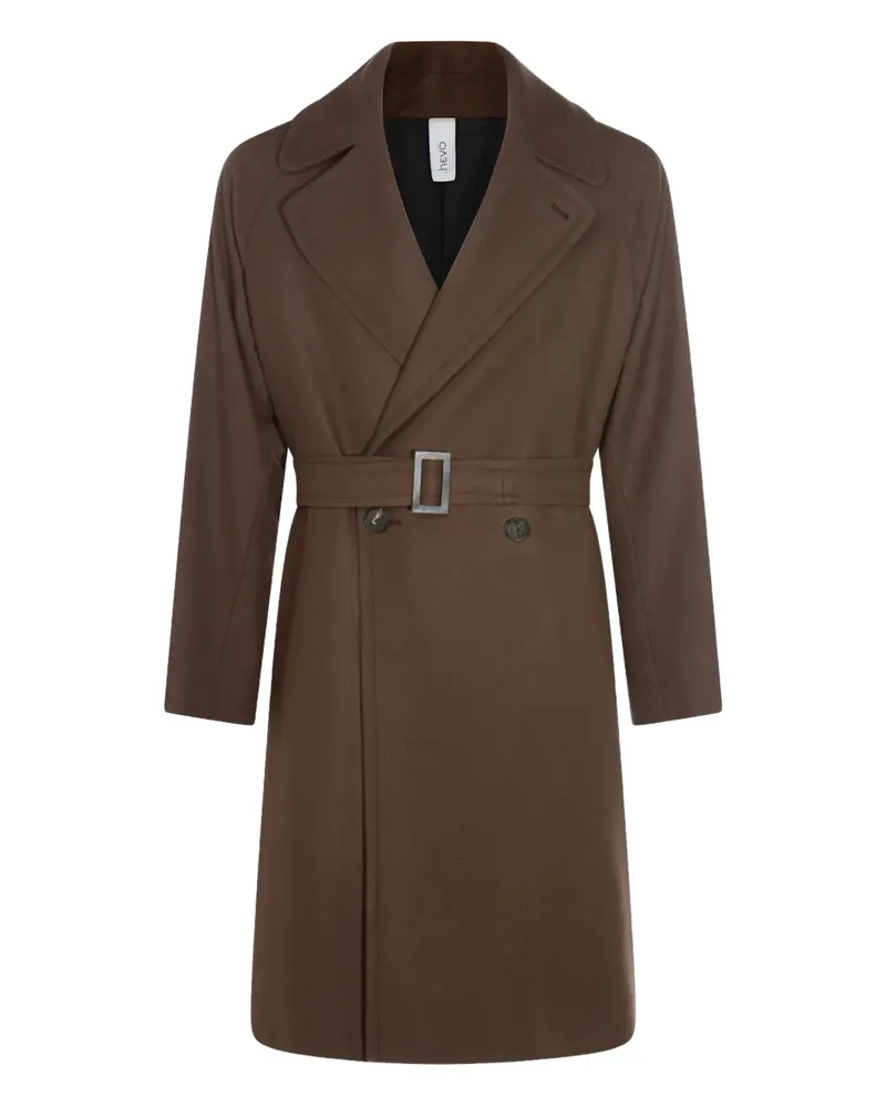 Hevò belted double-breasted coat - Braun Braun