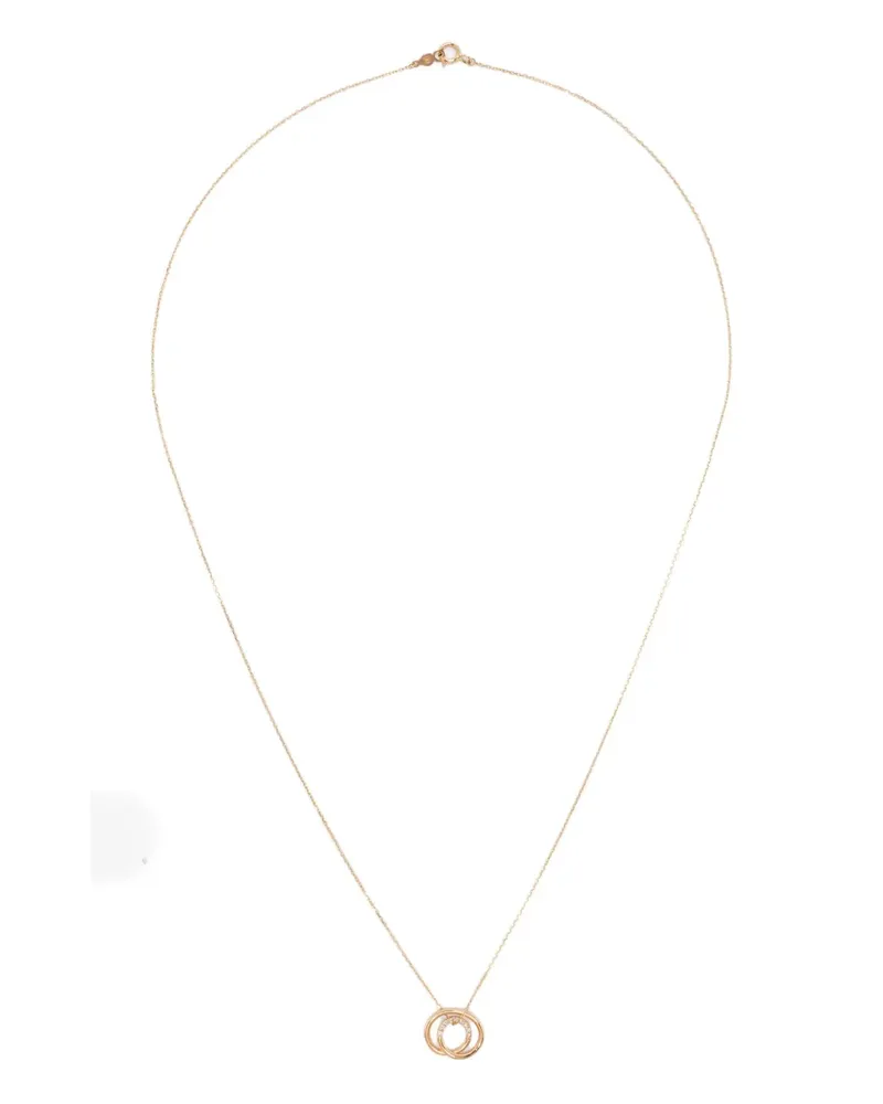 Charlotte Chesnais 18K yellow gold diamond circle necklace Gold