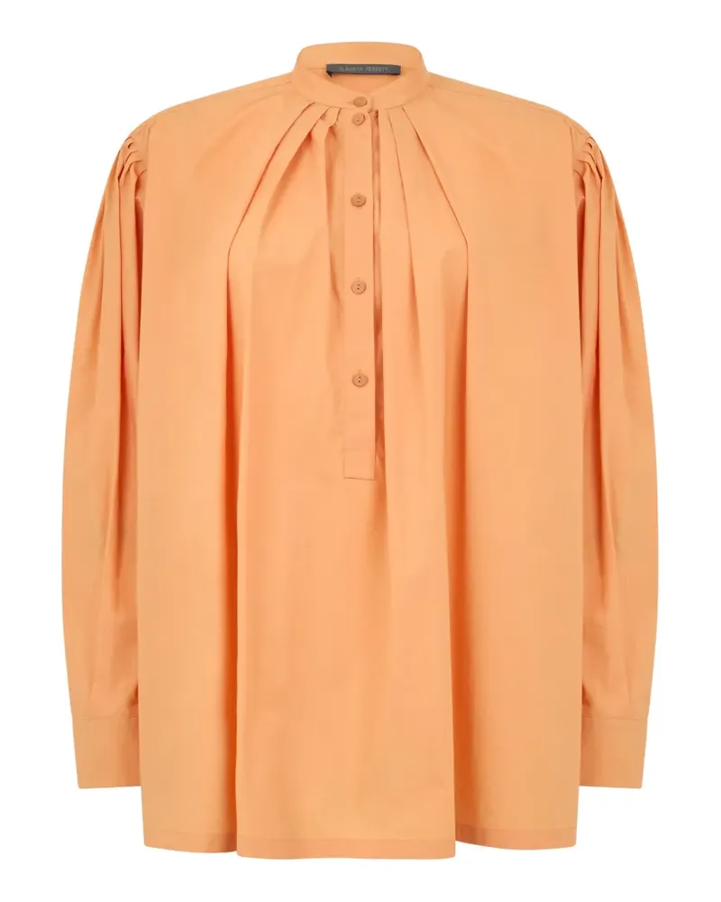 Alberta Ferretti Bluse mit Falten - Orange Orange