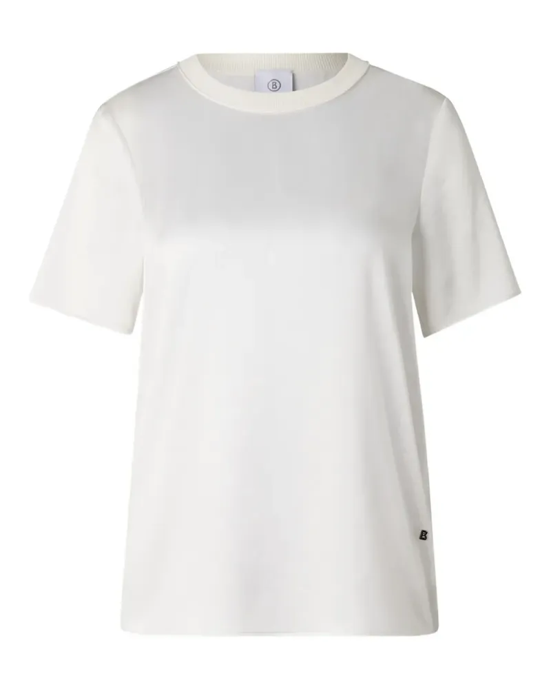 Bogner T-Shirt in Satinoptik - Weiß Weiß
