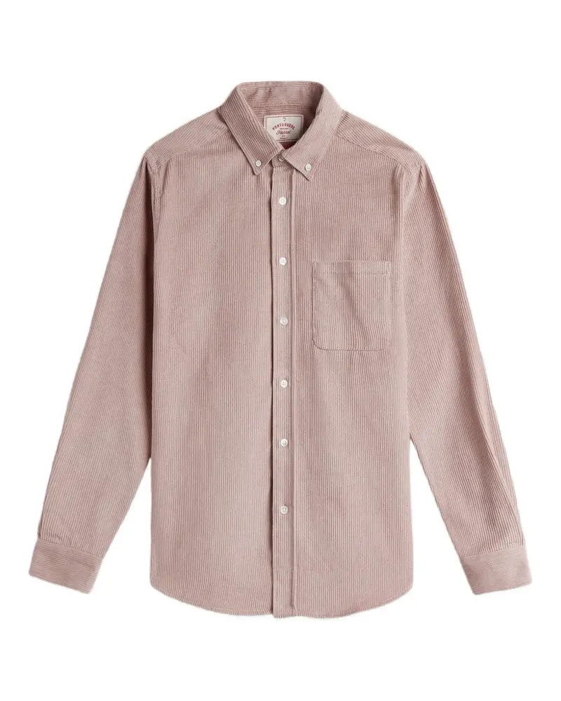 Portuguese Flannel Lobo Hemd aus Cord - Rosa Rosa