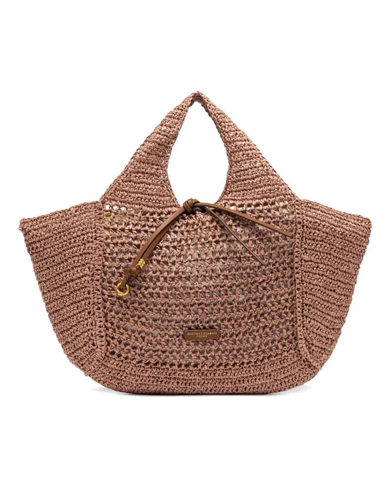 Gianni Chiarini Nefeli woven tote bag - Braun Braun