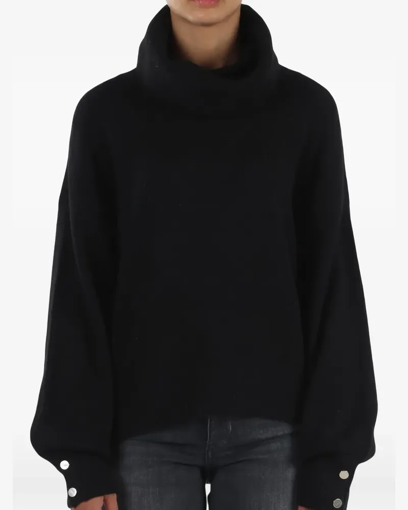 Liu Jo Pullover mit geknöpften Bündchen - Schwarz Schwarz