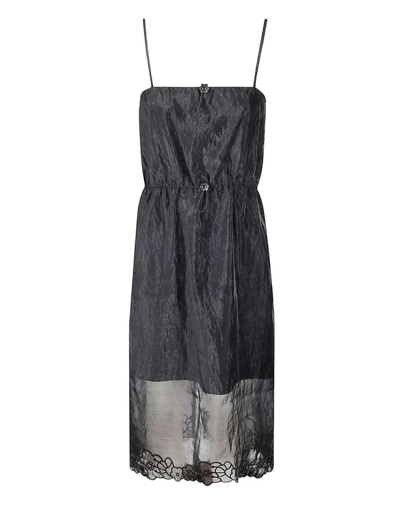 Cecilie Bahnsen Barr flower midi dress - Schwarz Schwarz