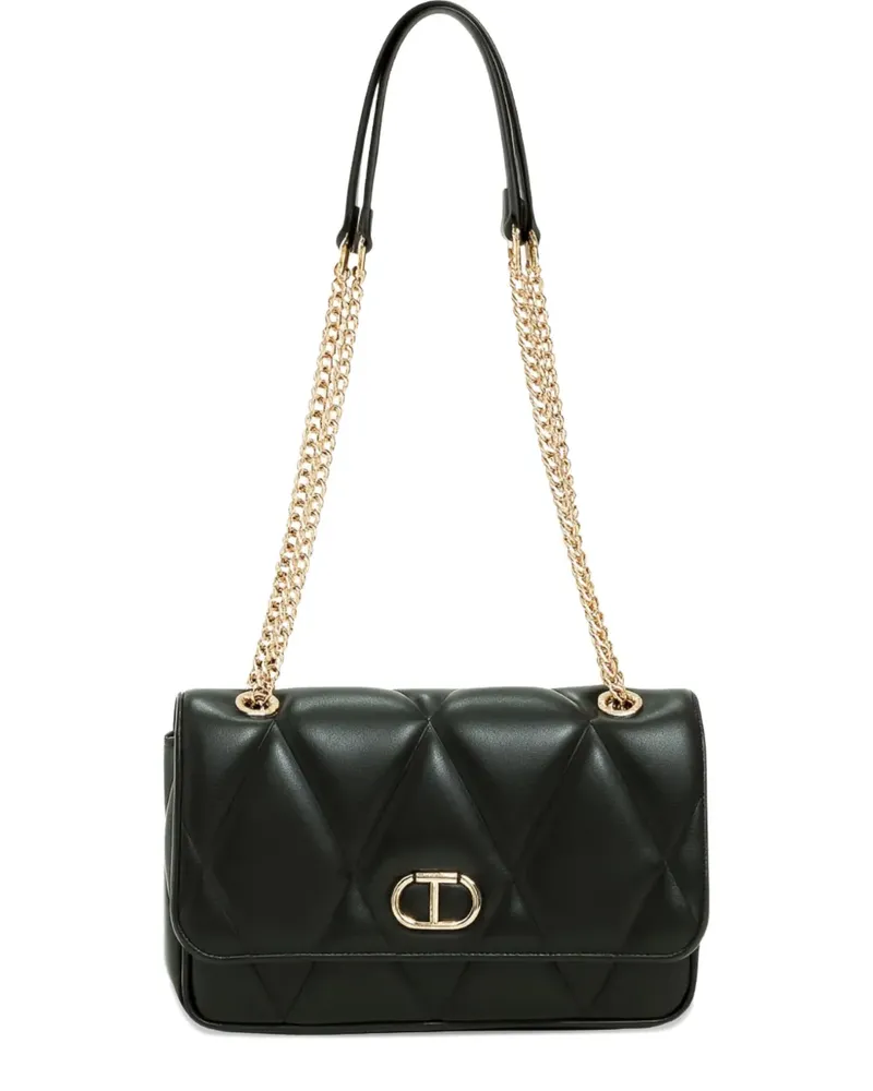 Twin-Set medium quilted shoulder bag - Schwarz Schwarz