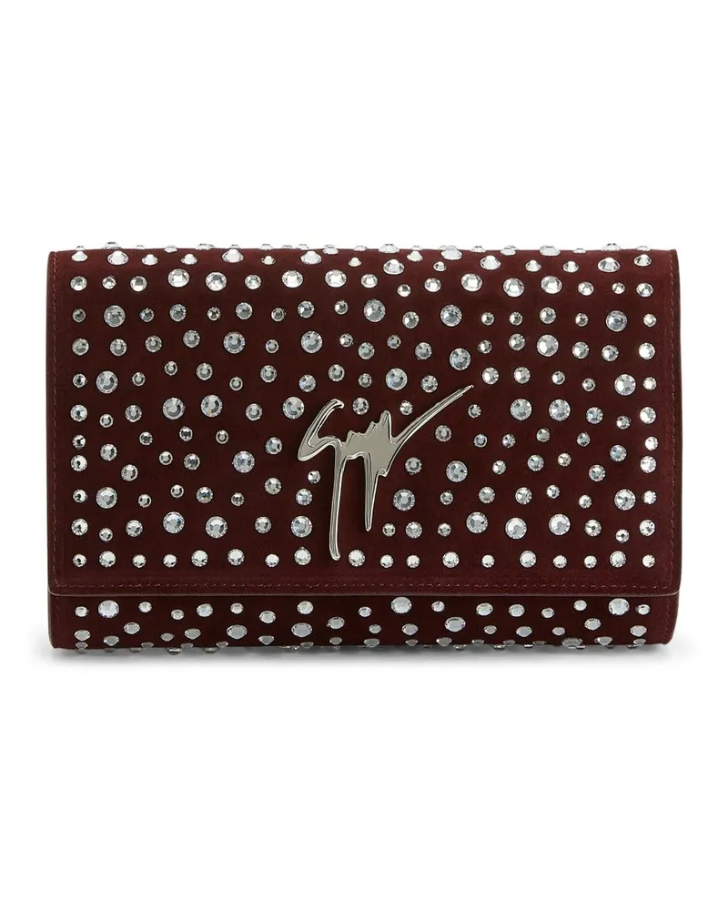 Giuseppe Zanotti Cleopatra Diamond Clutch - Rot Rot
