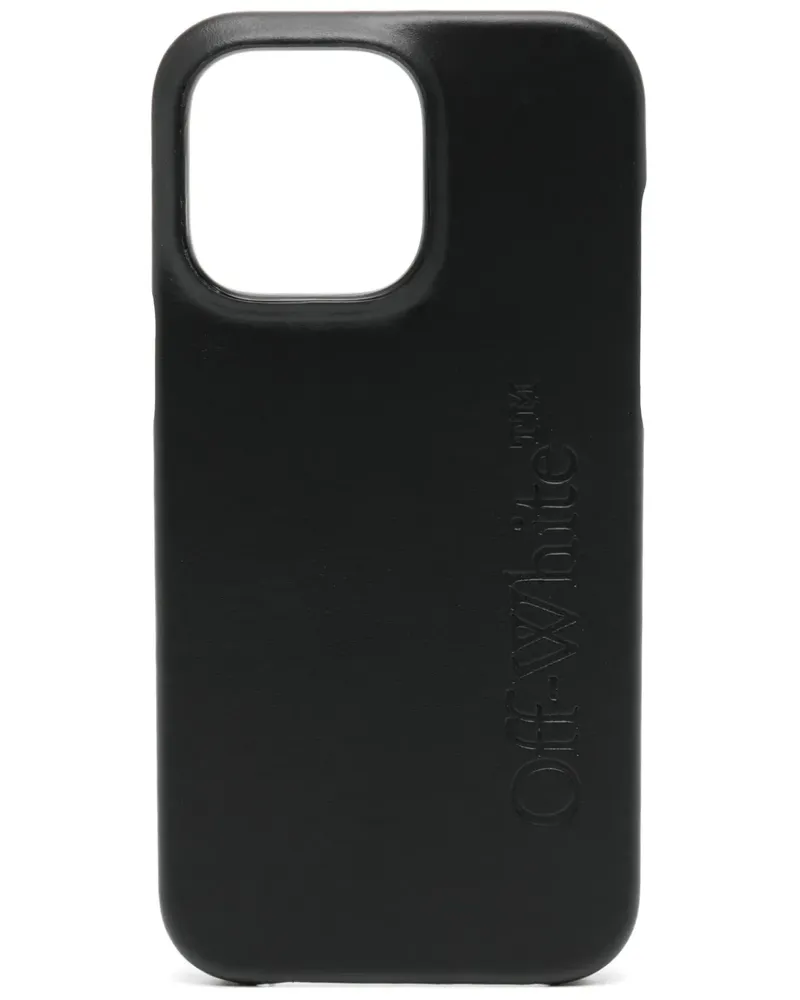 OFF-WHITE Bookish iPhone 14 Pro Max-Handyhülle - Schwarz Schwarz