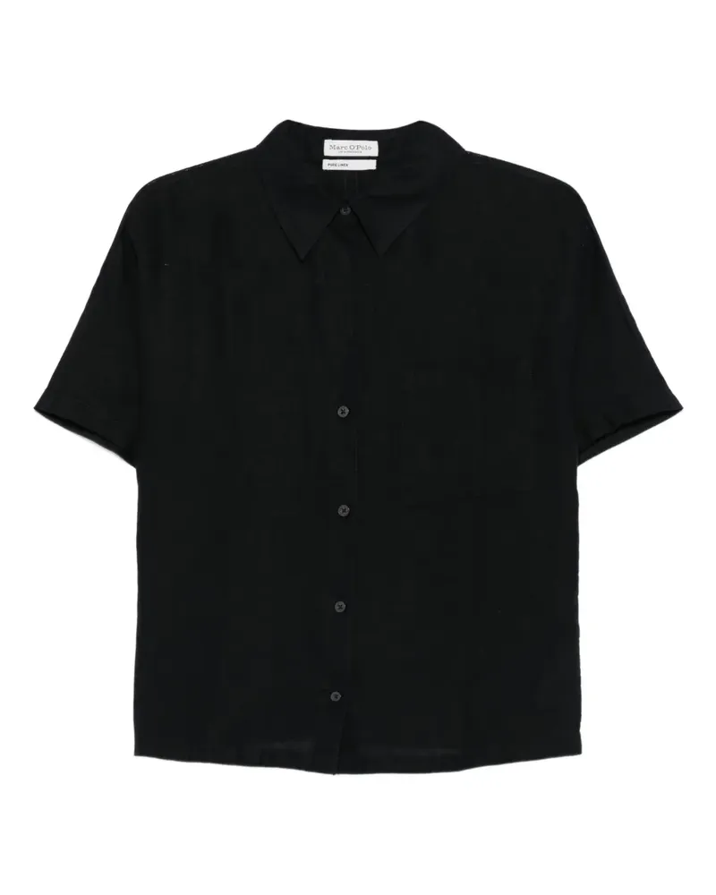 Marc O'Polo Klassisches Hemd - Schwarz Schwarz