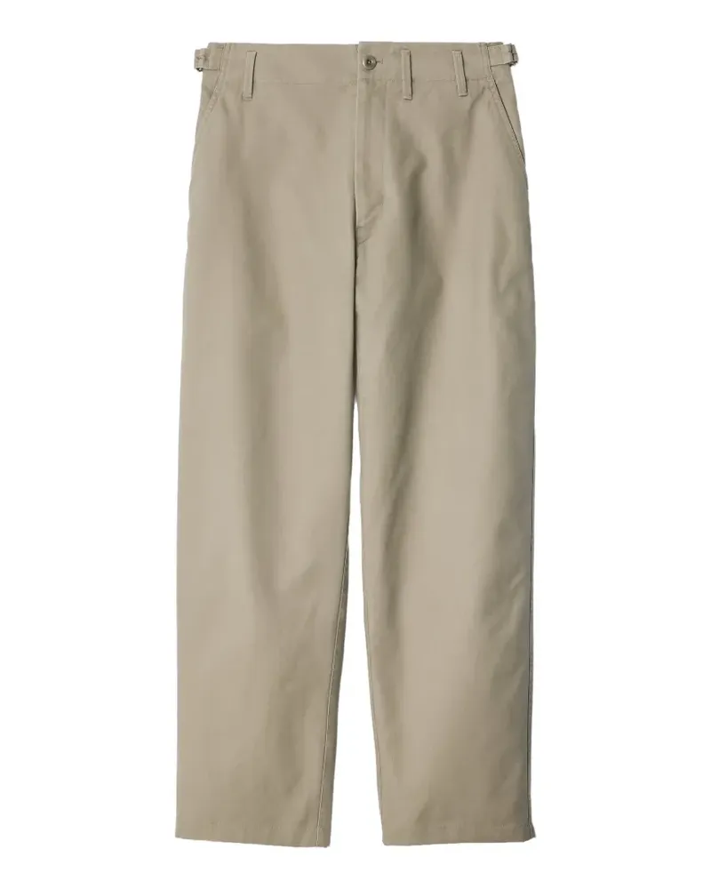 Christophe Lemaire Tapered-Hose aus Baumwolltwill - Nude Nude
