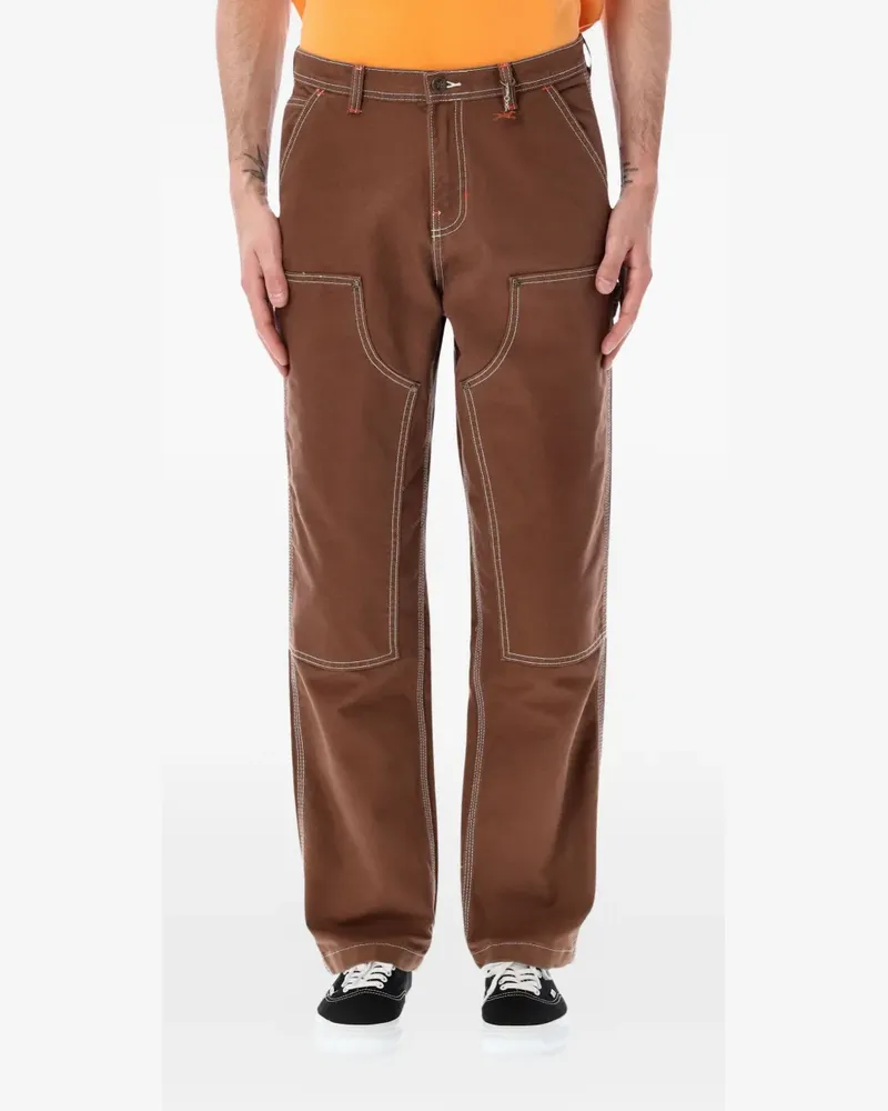 Vans x Julian Klincewicz contrast-stitch carpenter trousers - Braun Braun