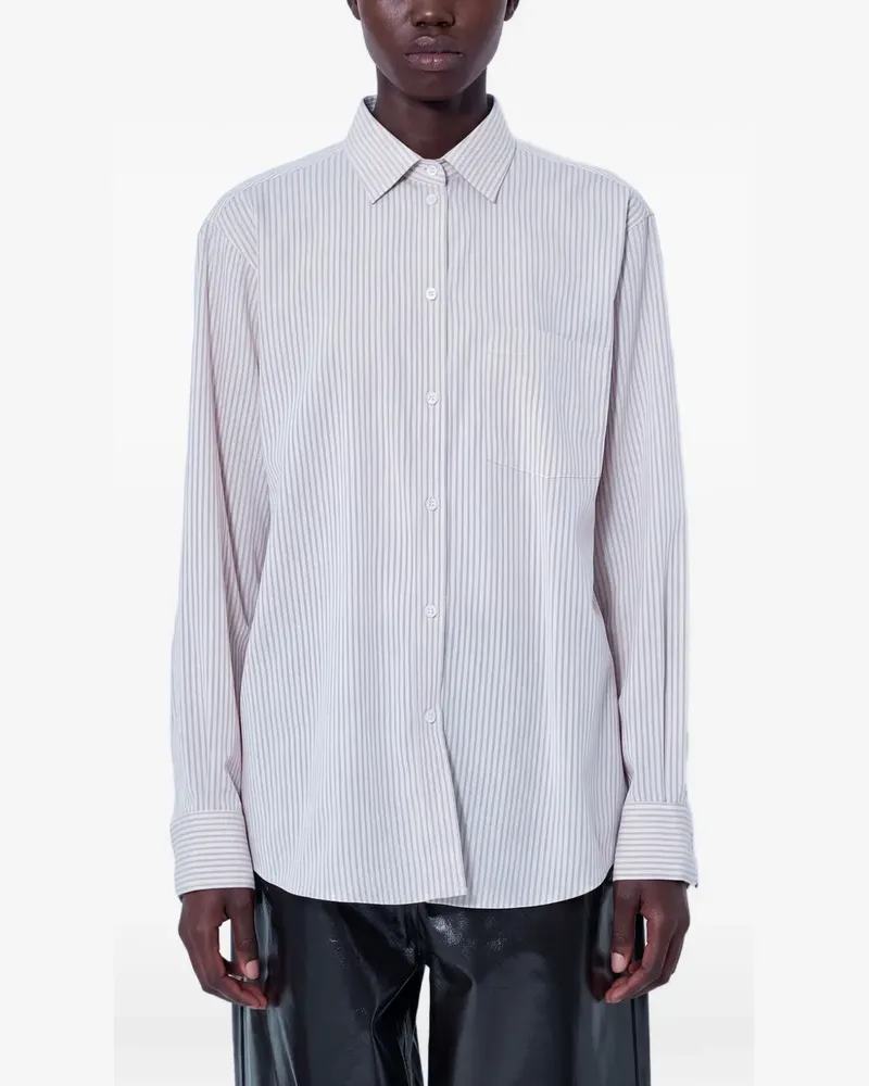 Róhe striped button-down shirt - Rosa Rosa