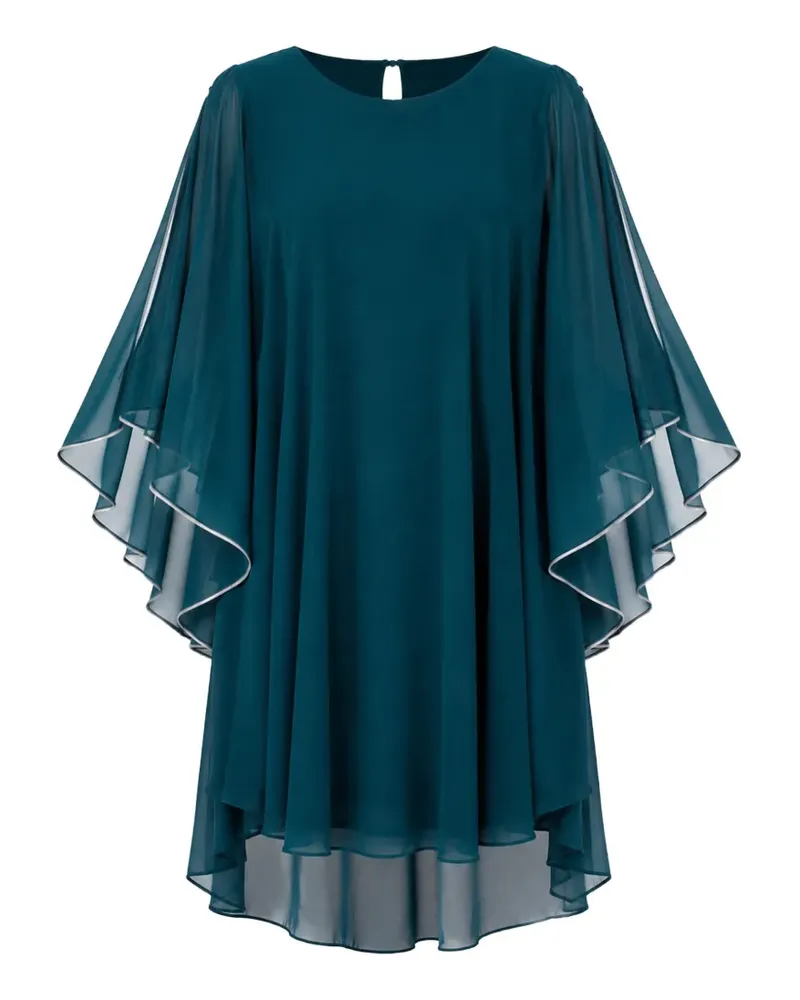 Frank Lyman cape-sleeve mini dress - Blau Blau