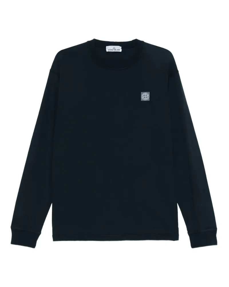 Stone Island Sweatshirt mit Logo-Patch - Blau Blau